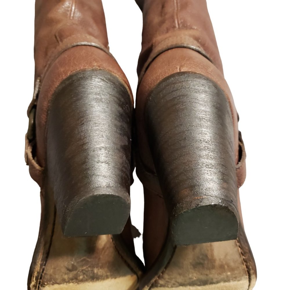 Brown Leather Western Boots - Picture 8 of 10